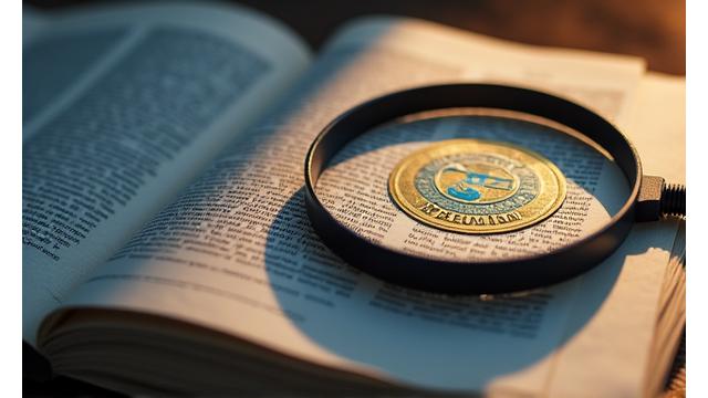 O lupă pe un ziar, simbolizând investigațiile jurnalistice, cu un badge 'Premium'.