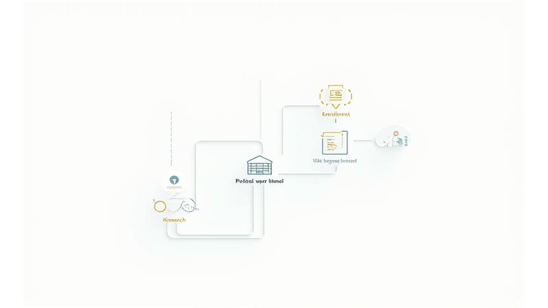 O ilustrație schematică a unui proces complex de investigație incluzând verificare, analiză, și colaborare, cu o pictogramă pentru fiecare etapă.