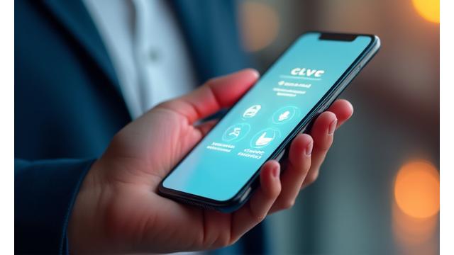 O mână care ține un smartphone afișând iconițe de control al datelor, precum acces, ștergere și preferințe, simbolizând controlul utilizatorului.